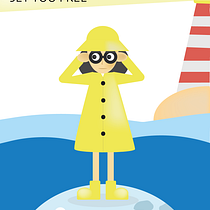 Let the sea set you free by Agustina Carthy. Vector Illustration, Drawing, Digital Illustration, Children's Illustration, and Digital Drawing project by Agustina Carthy - 12.02.2023