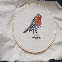 Mi proyecto del curso: Pintar con hilo: técnicas de ilustración textil. Ilustração tradicional, Bordado, e Design têxtil projeto de Sarai Alarcon Marin - 03.12.2023