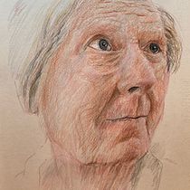 My project for course: Realistic Portrait with Coloured Pencils. Traditional illustration, Fine Arts, Pencil Drawing, Drawing, Portrait Drawing, Realistic Drawing, Artistic Drawing, and Colored Pencil Drawing project by pj.walters - 12.06.2023