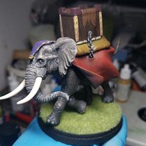 Mi proyecto del curso: elefante africano. Een project van Craft,  Beeldende kunst, Beeldhouwwerk y Decoratief schilderen van Miguel Angel Miramon Rodriguez - 04.12.2023