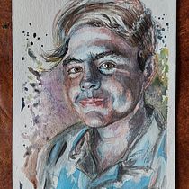 Mi proyecto del curso: Retrato artístico en acuarela. Fine Arts, Painting, Watercolor Painting, and Portrait Drawing project by Stefi Gregori - 12.06.2023