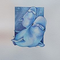 My project for course: Naturalist Illustration Techniques: Whales in Watercolor. Un progetto di Belle arti, Pittura, Pittura ad acquerello e Illustrazione naturalistica di Patti Shouldice - 06.12.2023