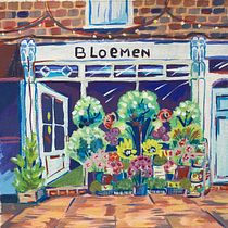My project for course: Vibrant Urban Illustration with Gouache Paint. Painting, Sketching, Architectural Illustration, and Gouache Painting project by Marion Berkhout - 12.07.2023