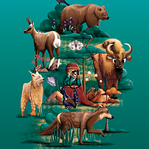 Slovakian High Tatras Animals ;). Een project van Traditionele illustratie, Grafisch ontwerp, Vectorillustratie y Digitale illustratie van Jozef Blasko - 30.11.2023