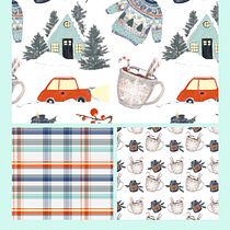 My project for course: Art Licensing 101: Build Your Illustration Career. Traditional illustration, Design Management, Marketing, Pattern Design, and Portfolio Development project by Hale Çelik - 12.08.2023