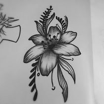 Mi proyecto del curso: Tatuaje botánico con puntillismo. Ilustração tradicional, Desenho de tatuagens e Ilustração botânica projeto de juliocastillo_08 - 09.12.2023
