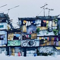 My project for course: Expressive Architectural Sketching with Colored Markers. Sketching, Drawing, Architectural Illustration, Sketchbook & Ink Illustration project by Manuel Molar - 12.09.2023