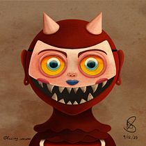 Oh devil…. Un progetto di Illustrazione tradizionale, Disegno, Illustrazione digitale e Disegno digitale di Sebastian Salinas - 09.12.2023
