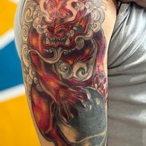 Mon projet du cours : Techniques de coloration de tatouages. Traditional illustration, Drawing, Digital Illustration, Tattoo Design, and Digital Drawing project by Greg-Tattoo Art - 12.09.2023