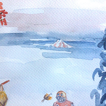 My project for course: Watercolor Illustration with Japanese Influence. Traditional illustration, Drawing, and Watercolor Painting project by teresa07 - 12.10.2023
