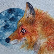 Mon projet du cours : Portraits expressifs d'animaux à l'aquarelle. Watercolor Painting project by christwahl - 12.10.2023