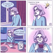 Mi proyecto del curso: Ilustración de viñetas para redes sociales. Un projet de Illustration traditionnelle, B, e dessinée, Réseaux sociaux, Dessin, Illustration numérique, Instagram , et Dessin numérique de Lidia Rosa - 10.12.2023