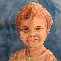 My project for course: Artistic Portrait with Watercolors. Fine Arts, Painting, Watercolor Painting, and Portrait Drawing project by jane_drake - 12.10.2023