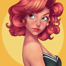 Meu projeto do curso: Retrato de personagens femininas com Procreate. Projekt z dziedziny Trad, c, jna ilustracja, Ilustracja c, frowa, R, sunek c i frow użytkownika Edna Aparecida Osti - 10.12.2023