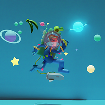 Mi proyecto del curso: Creación de personajes en 3D con Blender. Un progetto di 3D, Character design, Modellazione 3D, Character design 3D e Progettazione 3D di danielc - 11.12.2023