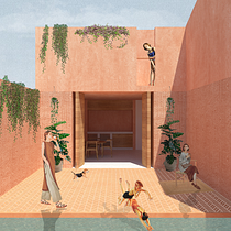 Mi proyecto del curso: Representación gráfica de proyectos arquitectónicos. Un projet de Architecture, Design graphique, Architecture d'intérieur, Design d'intérieur, Pa, sagisme, Collage, Architecture numérique et Illustration architecturale de Fernanda Beltran - 11.12.2023