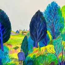 Mi proyecto del curso: Sketchbook de paisajes: la espontaneidad del color. Un progetto di Bozzetti, Creatività, Disegno a matita, Disegno e Sketchbook di noracumplido - 12.12.2023