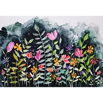Mein Abschlussprojekt für den Kurs: Negative Aquarelltechniken zur botanischen Illustration Ein Projekt aus dem Bereich Traditionelle Illustration, Aquarellmalerei und Botanische Illustration von Karina Schröder - 11.12.2023