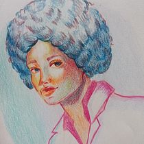 Mi proyecto del curso: Dibujo de retratos llamativos con lápices de colores. Drawing, Portrait Drawing, Sketchbook, and Colored Pencil Drawing project by Teresa Beato - 12.13.2023