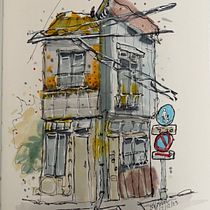 My project for course: Expressive Architectural Sketching with Colored Markers. Sketching, Drawing, Architectural Illustration, Sketchbook & Ink Illustration project by lynna8505 - 12.13.2023
