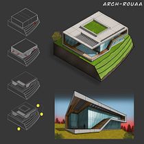 My project for course: Artistic Architectural Sketching with Procreate. Architecture, Sketching, Digital Illustration, Digital Architecture, and Architectural Illustration project by ruaa_affan - 12.05.2023