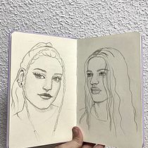 Mi proyecto final del curso: Sketchbook de retrato.. Un progetto di Bozzetti, Disegno, Disegno di ritratti, Disegno artistico e Sketchbook di marta guijarro martinez - 13.12.2023