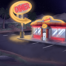 My project for course: Digital Background Painting for Animation. Traditional illustration, Animation, Digital Illustration, and Digital Painting project by csgunn - 12.06.2023
