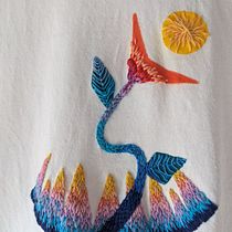 My project for course: Embroidery and Fabric Painting for Beginners. Painting, Pattern Design, Embroider, DIY, Upc, cling, and Textile Design project by Minkx B - 12.13.2023