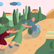 My project for course: Colorful Digital Illustration in Procreate. Un progetto di Illustrazione tradizionale, Disegno, Illustrazione digitale e Disegno digitale di Kata Molnár - 13.12.2023