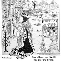 My project for course: Fairy-Tale Illustration with Pen and Ink. Desenho, Desenho artístico e Ilustração com tinta projeto de Andrea Snuggs - 14.12.2023