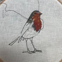 My project for course: Painting with Thread: Textile Illustration Techniques :-). Ilustração tradicional, Bordado, e Design têxtil projeto de Majka Czer - 10.12.2023