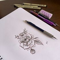 Meu projeto do curso: Tatuagem para principiantes. Tattoo Design project by gabifranco - 12.14.2023