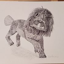 Mijn project van de cursus: Surrealistisch illustreren met viltstiften. Ilustração tradicional, Desenho a lápis, Desenho, Desenho realista, Desenho artístico e Ilustração com tinta projeto de yvonne.kentjens - 14.12.2023
