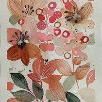 My project for course: Artistic Floral Watercolor: Connect with Nature. Ilustração tradicional, Pintura, Pintura em aquarela e Ilustração botânica projeto de yikesu - 15.12.2023