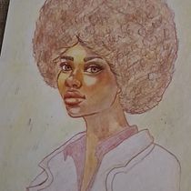 Il mio progetto del corso: Ritratti vivaci con matite colorate. Drawing, Portrait Drawing, Sketchbook, and Colored Pencil Drawing project by kaylanthea - 12.15.2023