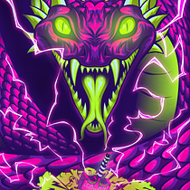 Jörmungandr - Mi proyecto de Ilustración vectorial con más volumen y mucho rock and roll. Un progetto di Illustrazione tradizionale, Illustrazione vettoriale, Design di poster  e Illustrazione digitale di Diego Suarez - 15.12.2023
