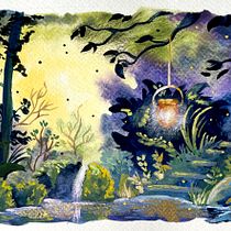 Mi proyecto del curso: Ilustración de paisajes de fantasía con acuarela y gouache. Un progetto di Belle arti, Pittura, Pittura ad acquerello, Illustrazione naturalistica e Pittura gouache di Carmen Gil - 16.12.2023