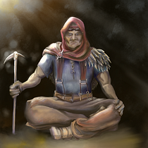 Joshuwyn the Seer - My project for course: Concept Art: Character Design & Worldbuilding Ein Projekt aus dem Bereich Traditionelle Illustration, Design von Figuren, Digitale Illustration, Concept Art, Digitale Zeichnung und Digitale Malerei von Alex Procter - 11.12.2023