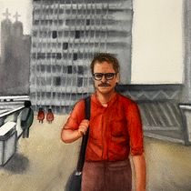 Mi proyecto del curso: Ilustración con acuarela: recrea tus escenas más icónicas. Un progetto di Illustrazione tradizionale, Belle arti, Pittura e Pittura ad acquerello di soyruthy16 - 16.12.2023