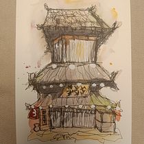 Il mio progetto del corso: Disegno architettonico espressivo con pennarelli colorati. Sketching, Drawing, Architectural Illustration, Sketchbook & Ink Illustration project by sartiniugo89 - 12.16.2023