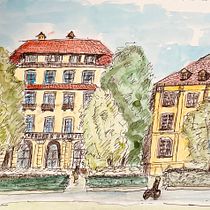 Mein Abschlussprojekt für den Kurs: Aquarellsketching: Drück deine Ideen aus. Ilustração tradicional, Esboçado, Criatividade, Desenho, Pintura em aquarela, e Sketchbook projeto de Klaus Mohr - 16.12.2023