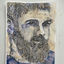 My project for course: Experimental Portraiture with Ink, Tea and Alcohol. Fine Arts, Painting, Drawing & Ink Illustration project by corinawaage - 12.17.2023