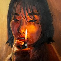 Mi proyecto del curso: Pintura de retratos expresivos: color y gesto. Een project van  Beeldende kunst, Schilderij,  Portrettekening y  Olieverfschilderij van John Joven - 17.12.2023