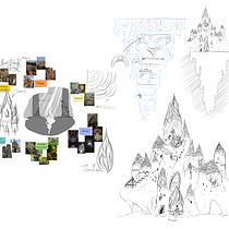 Mi proyecto del curso: Concept art para animación: diseña entornos mágicos. Traditional illustration, Digital Illustration, Concept Art, and Digital Painting project by cynthreybloom - 12.17.2023
