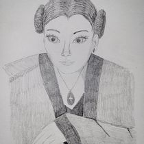 Mon projet du cours : Illustration de personnages de A à Z : visages et silhouettes. Projekt z dziedziny Trad, c, jna ilustracja, Projektowanie postaci, R i sunek ołówkiem użytkownika Solweig Gerbier - 07.01.2024