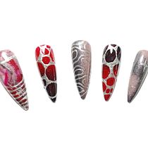 Meu projeto do curso: Introdução à nail art. Design, Traditional illustration, Painting, Pattern Design, and Decorative Painting project by Maryna V. - 12.04.2023