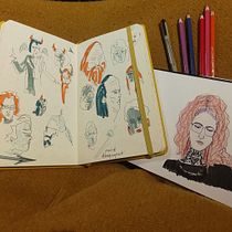 My project for course: Character Drawing from Scratch: Capture Faces and Figures. Projekt z dziedziny Trad, c, jna ilustracja, Projektowanie postaci, R, sunek ołówkiem,  R i sunek użytkownika alinoel - 18.12.2023