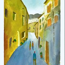 Mi proyecto del curso: Paisajes urbanos en acuarela. Un progetto di Belle arti, Pittura ad acquerello e Illustrazione architettonica di Joan Rosselló - 19.12.2023