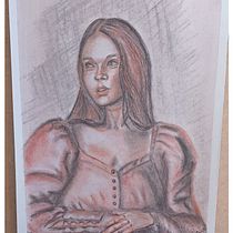 Mi proyecto del curso: Dibujo de retrato clásico: el método del Renacimiento. Fine Arts, Sketching, Drawing, Portrait Drawing, Realistic Drawing, and Artistic Drawing project by Angélica Botero - 12.20.2023