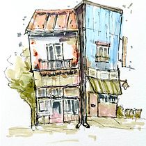 My project for course: Expressive Architectural Sketching with Colored Markers. Sketching, Drawing, Architectural Illustration, Sketchbook, Ink Illustration, and Architecture project by wz5p7wgcj8 - 12.19.2023